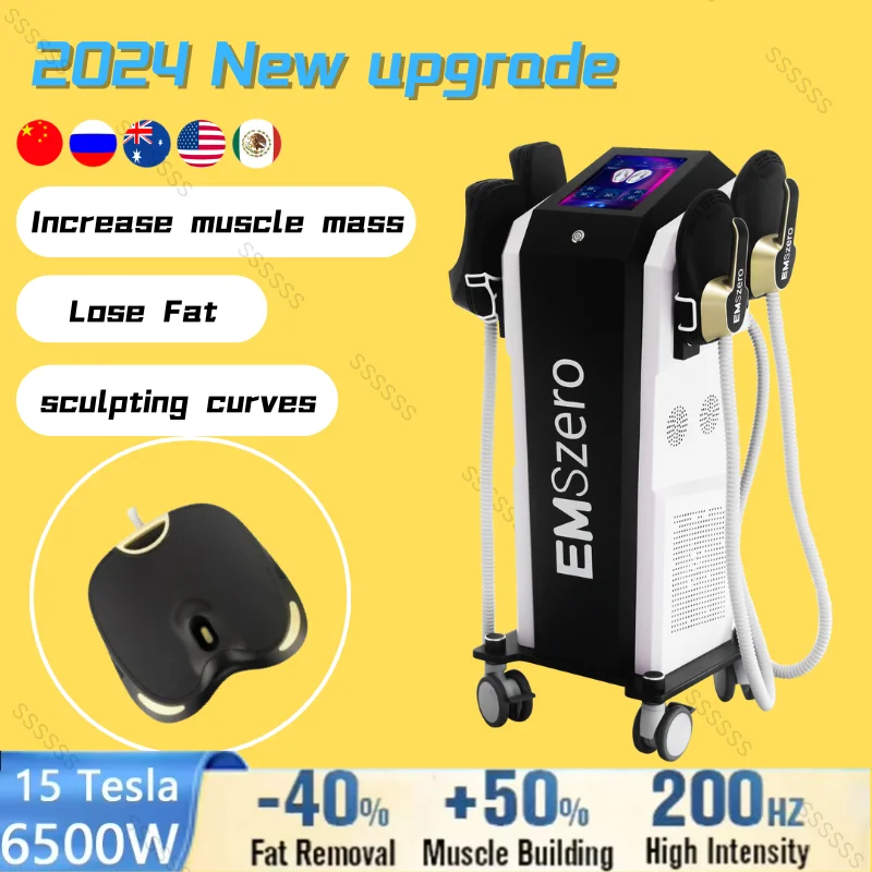 

EMS NEO Nova 6500W Emszero Loss Weight Electromagnetic with 2/4/5 Handles Muscle Sculpting Body Slimming Beauty Machine