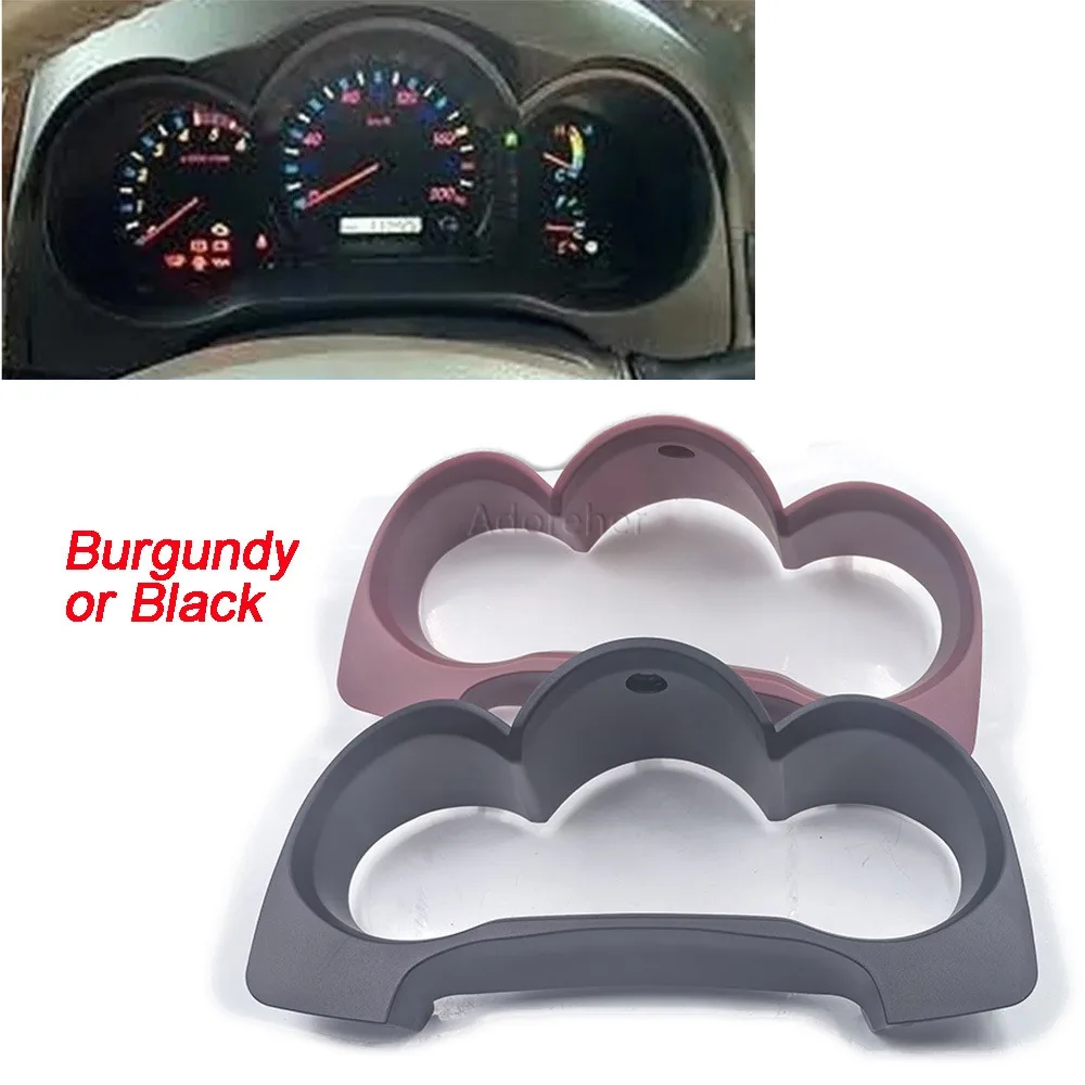 

Burgundy/Black Fit for Toyota Hilux 2005-2014 Dash Dial Cover Frame 55411-0K090 Trip Meter Ring Instrument Cluster Panel New
