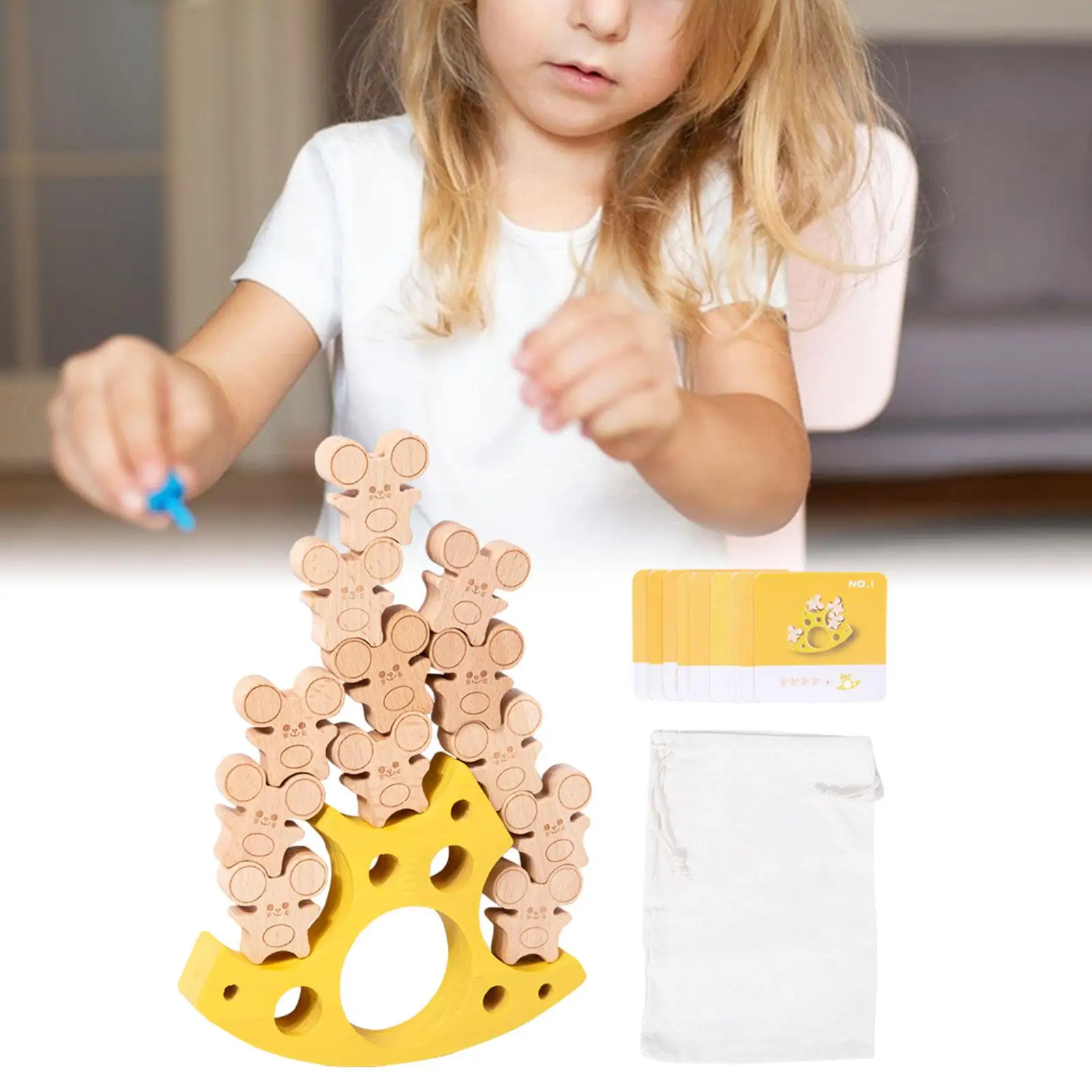 Juego de equilibrio Montessori, juguetes apilables para niñas, clasificación de juguetes educativos para edades tempranas, bloques de construcción de equilibrio para niñas, regalos de cumpleaños