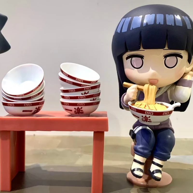Caja ciega con temática de NARUTO Ramen, versión Q de adorno de mesa, muñeca Uzumaki Naruto, juguetes, regalo de vacaciones, periféricos de Anime