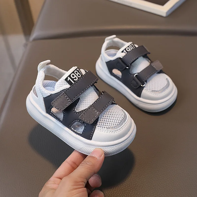 Children Sandals Boys Girls Toddler Mesh Sneakers Non-slip Soft Bottom Kids Shoes Summer Breathable Baby Girl Boys Shoes Sandals