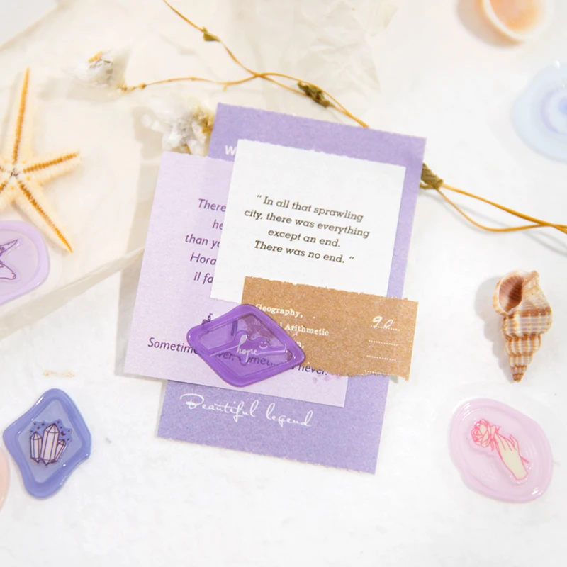 12packs/LOT Candy cycle series retro message PVC sticker