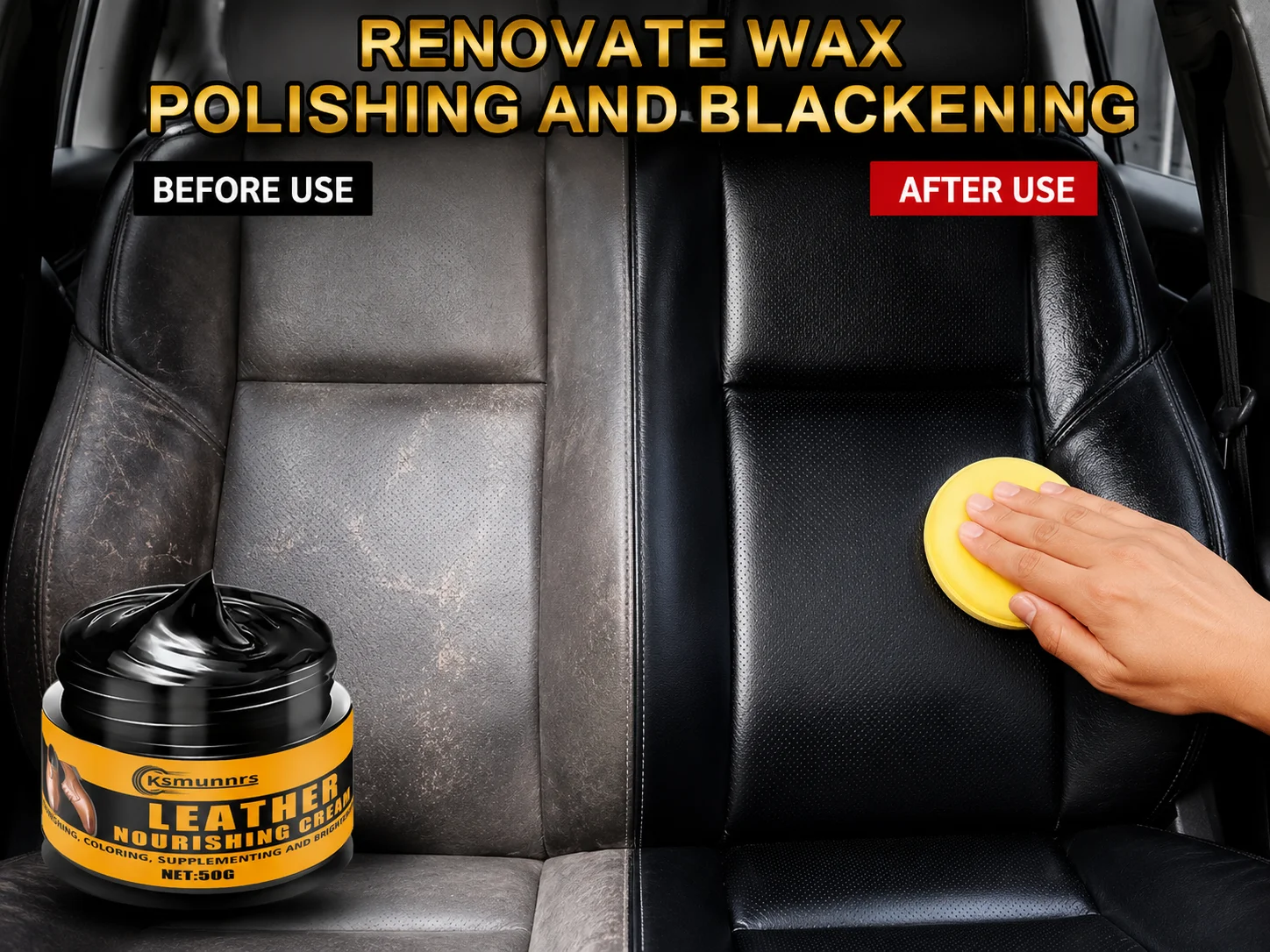 Crème revitalisante pour cuir magique, restaure instantanément la douceur, la brillance et la flexibilité du cuir