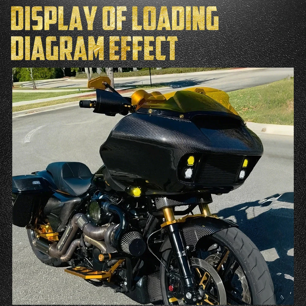 Motorcycle Outer Fairing Cover Front Headlight Covers For Harley Touring Road Glide FLTR 2015-2022 2023 CVO FLTRXSE ST FLTRXSTSE