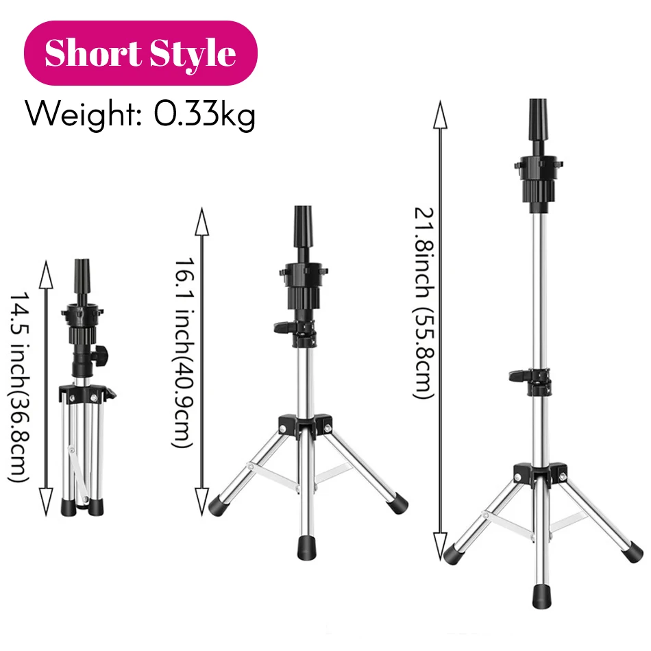 Adjustable Mannequin Head Wig Stand