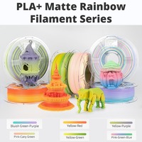 PLA+ Gradient Filament,PLA+ Filament 1.75mm,Matte Color Changing PLA,Multicolor,Fast Color Change 3D Printing Filament, 1KG