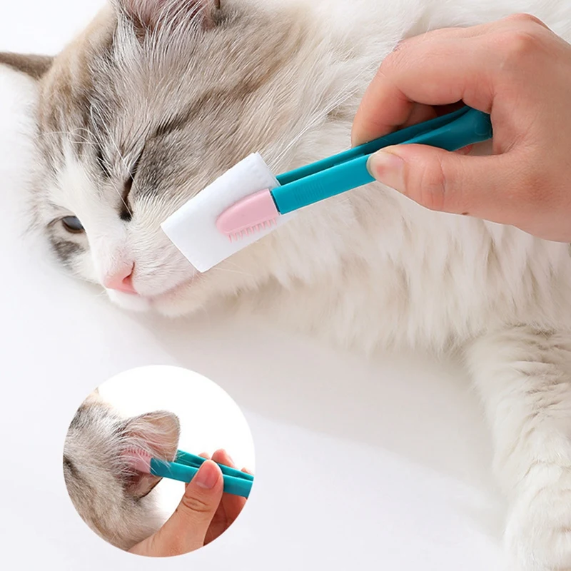 

Small Cat Comb Clip Brush Pet Grooming Tools for Cats Dogs Ears Eyes Hair Stain Remover Removes Hairs Cat Crust and Mucus