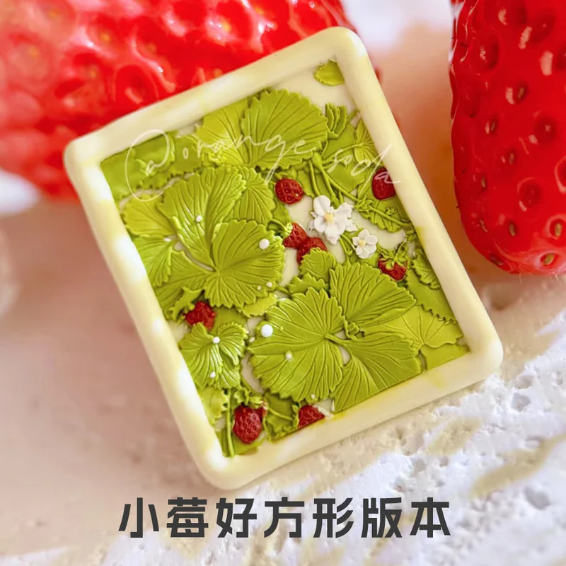 Nuevo sello de cera de fresa Vintage, cabeza de latón multicapa de forma especial, sobre en relieve 3D, decoración de invitación, juguete DIY