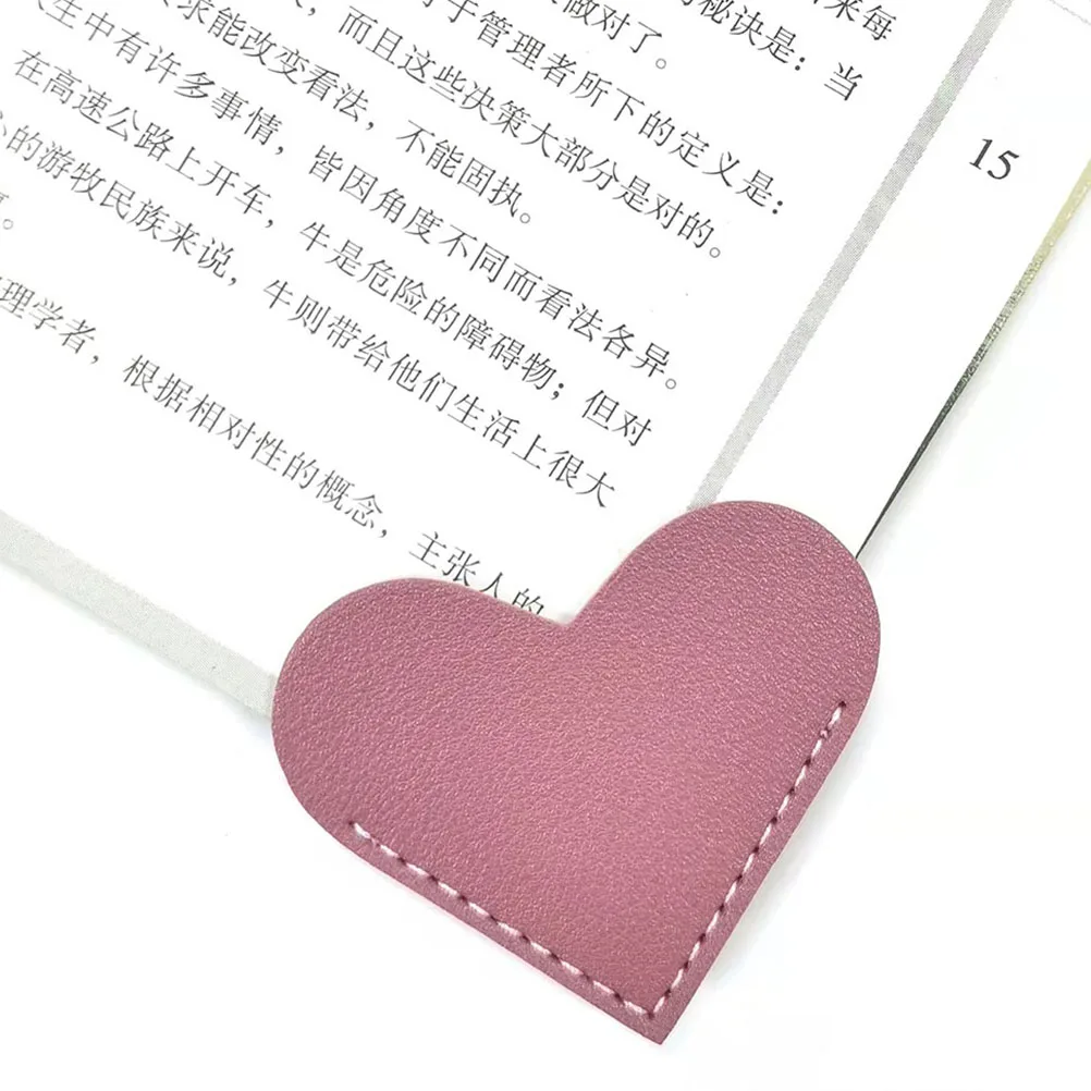 

6pcs Heart Shaped Bookmarks Cute Corner Marks for Reading Lovers Students Teachers Office Workers Gifts