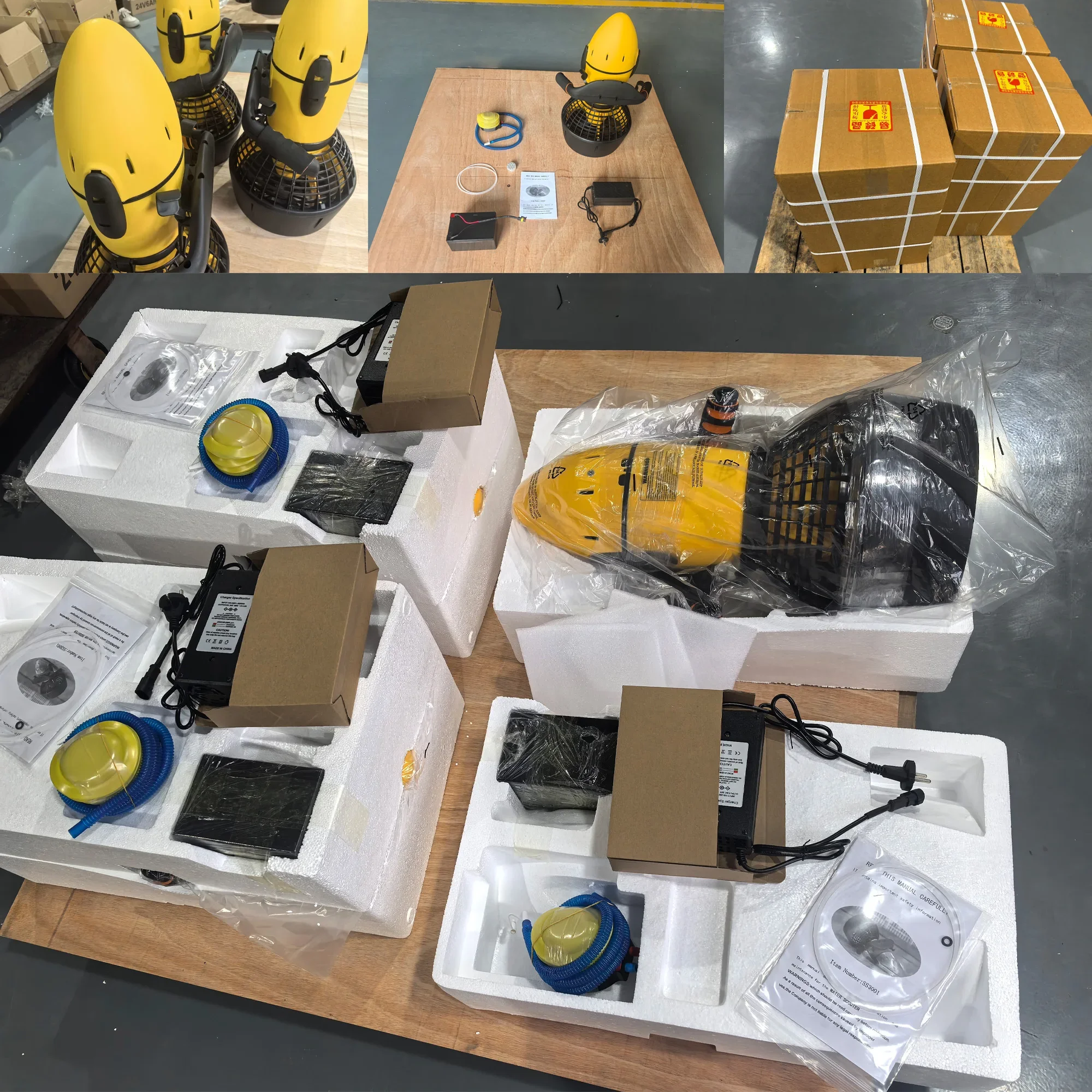 300W Electric Underwater Sea Scooter for Diving Snorkeling High-Speed Motor with 300W Power Diving Snorkeling Motor Scooter
