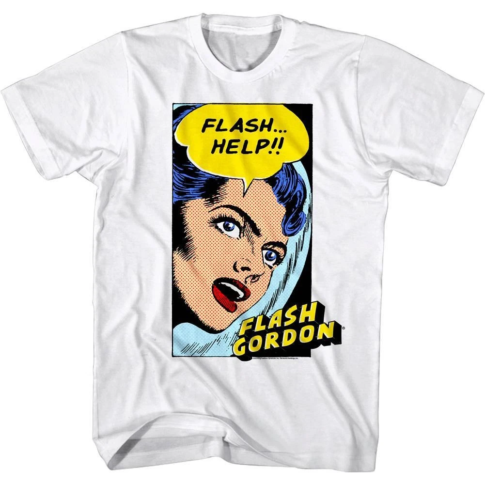 

Flash Gordon Dale Arden HELP Men's T Shirt Fashion Trend Y2K Men Clothing T Shirts