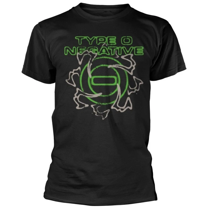 Summer Women's Vintage Type O Negative T-shirt Cotton and Breathable Short Sleeve Streetwear Oversized Loose Casual