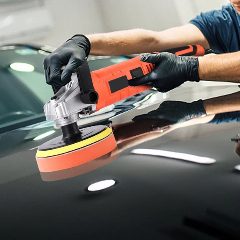 Variable Speed Control Electric Car Polisher Multi‑Purpose Polishing Tool For Vehicle Paint Surface Buffing And Waxing Work