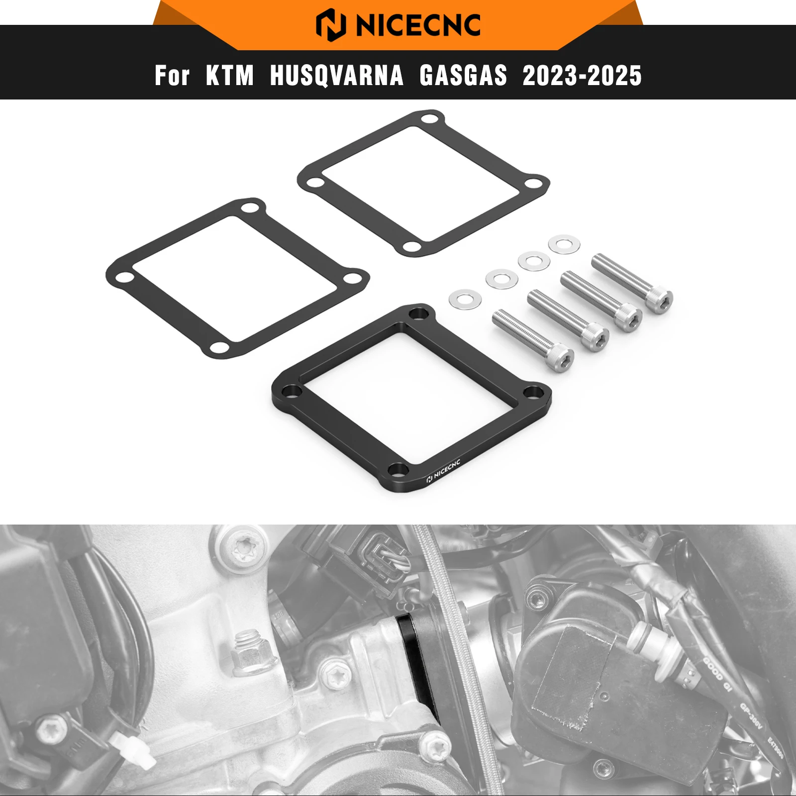 NICECNC For KTM EXC 300 2024 2025 Reed Valve Spacer For KTM EXC 250 XCW 300 SX 250 Husqvrana TE 300 GasGas EC 300 TBI Enduro