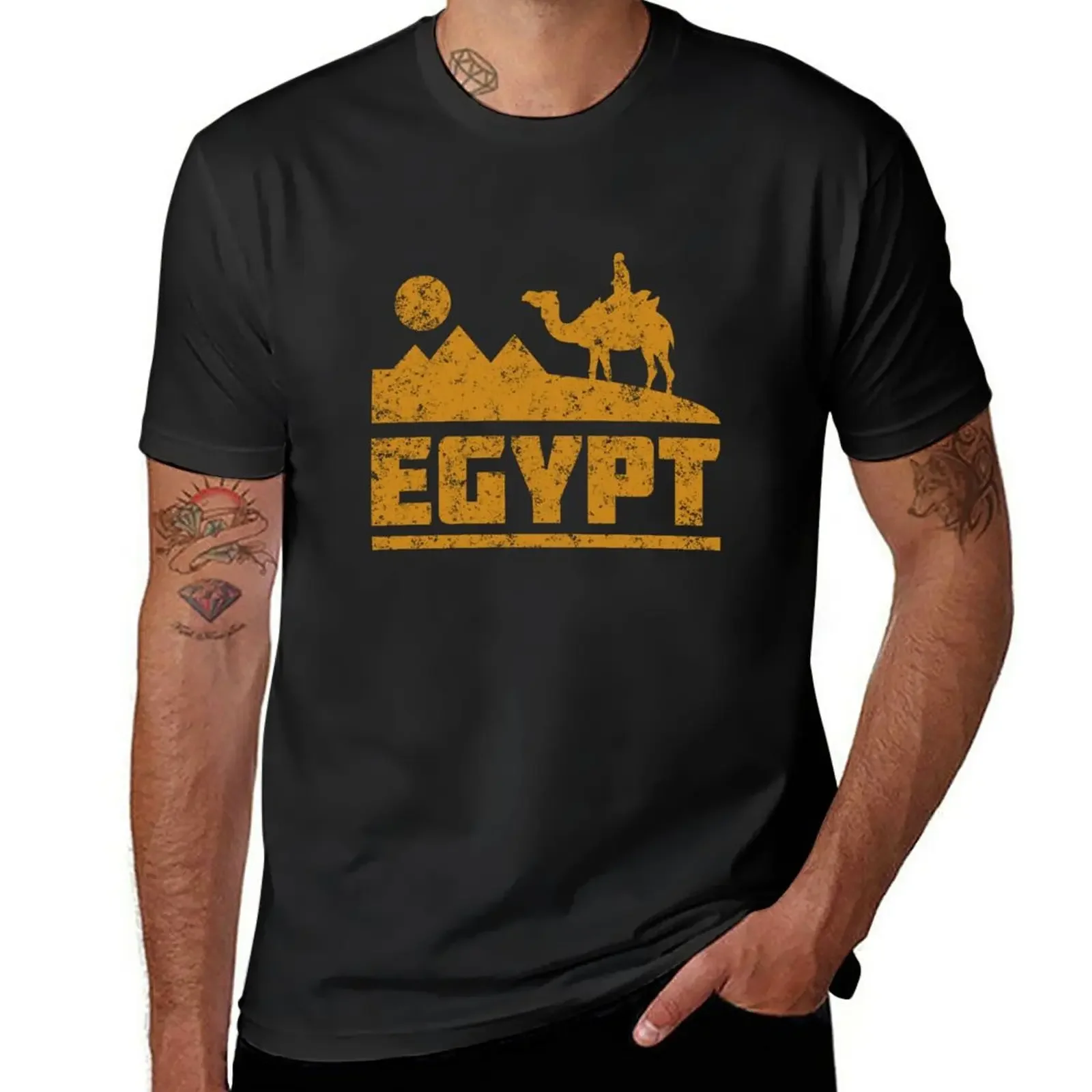 Egypt Pyramids and Camel T-Shirt graphics boys animal print sublime quick-drying plain t shirts men