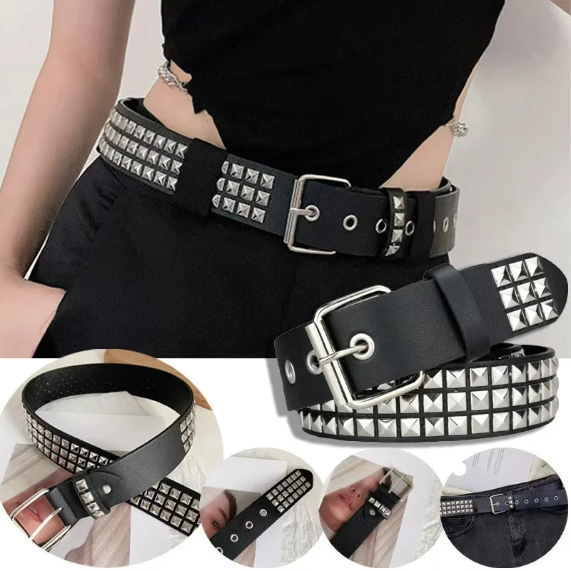 Trend Niet Gürtel Heavy Metal Gürtel Männer Frauen Punk Nachtclub Rock Stil Gürtel Jeans Gürtel Y2K Gürtel Mode Dekoration frauen gürtel