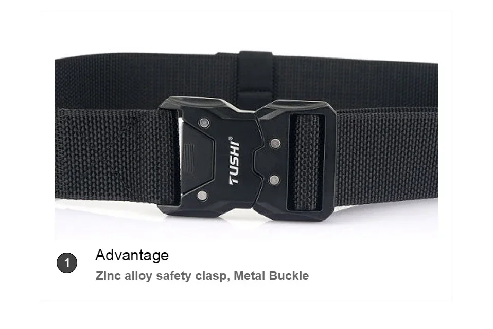 Quick Release Pluggable Metal Buckle Canvas Tactical Belt For Drilled Tough Nylon Belt For Men Durable Webbing Belts Training