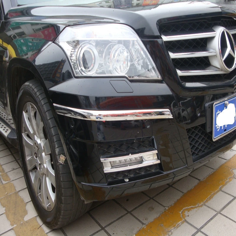 For Mercedes Benz X204 GLK Class GLK260 GLK300 GLK350 2009-2013 ABS chrome front rear Bumper head tail Corner Strip