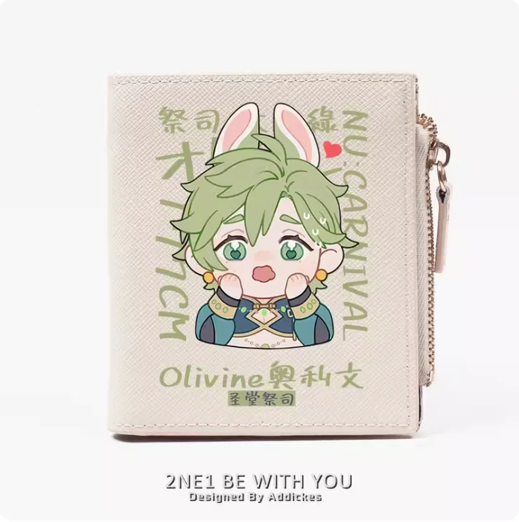 Anime Nu: Carnival Olivine Fashion Wallet PU Purse Card Coin Zipper Money Bag Cosplay Gift B1025