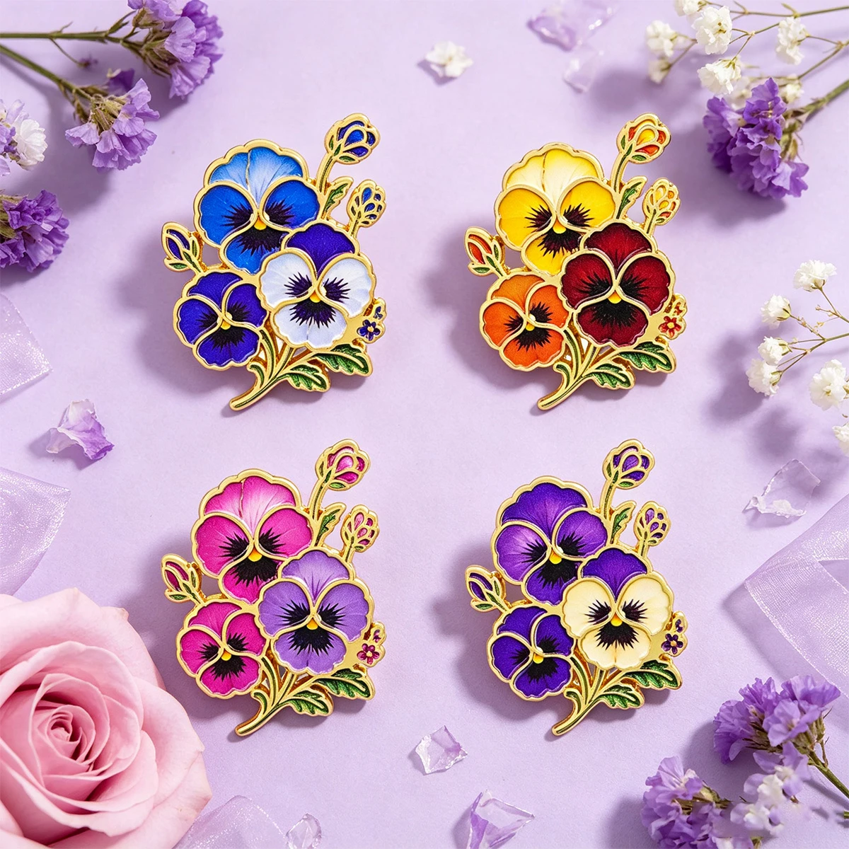 4-10pcs Animal Butterfly Quote Enamel Pin Colorful Lapel Brooch Decor For Jacket Backpack Hat Clothes Collectible Keepsake Gift
