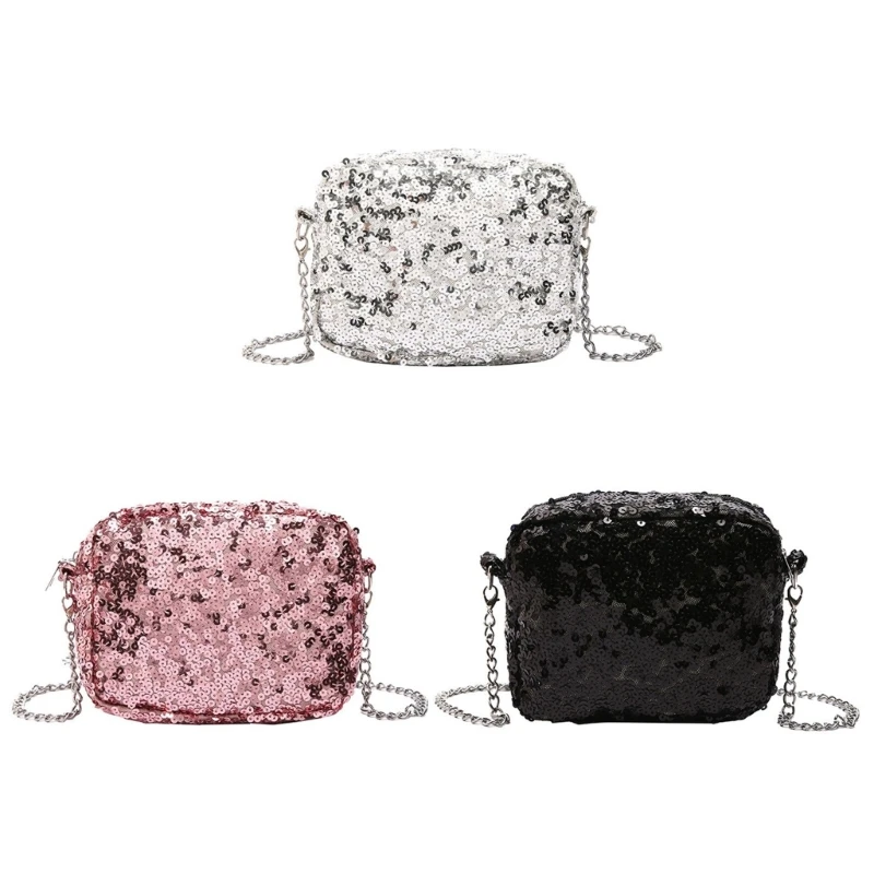 Sophisticated Women's Evening Purse With Sequined Embellishment Stylish Crossbody Bag For Weddomg Party