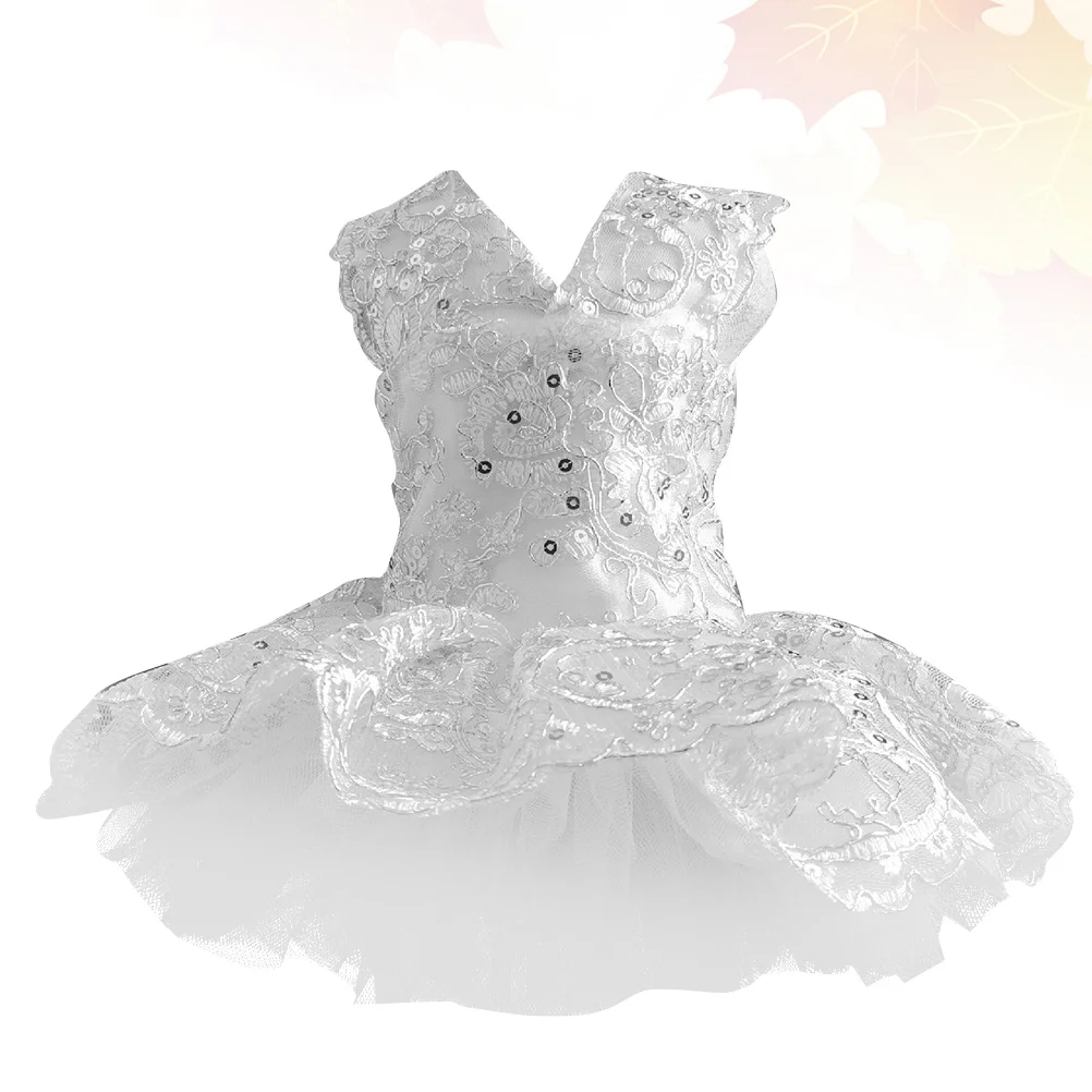 

Pet Wedding Dress Silver Dog Skirt Lightweight Lace Costume For Small Large Dogs Party Outdoor Walking Apparel Xl