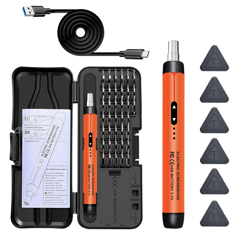 A21I-Electric Screwdriver Set Precision Power Tool Kit Rechargeable Wireless Mini Small Bits For Mobile Cell Computer
