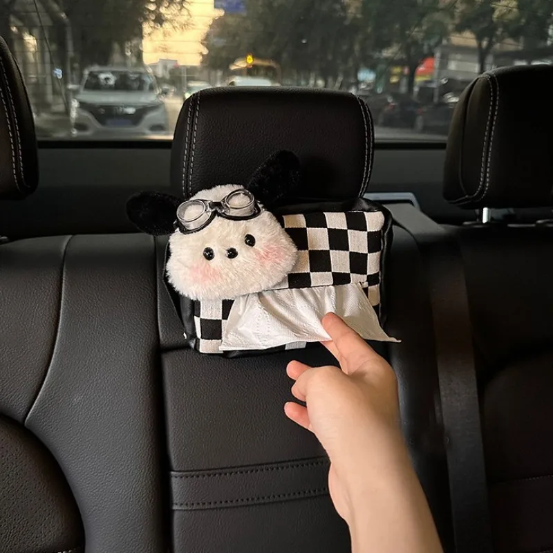 Pochacco Anime Kawaii Sanrio Dekoracyjne Urocze Pudełka na Chusteczki z Laleczką Śliczne Kreskówkowe Wiszące Torby do Przechowywania Małe Ozdoby Prezenty dla Dzieci