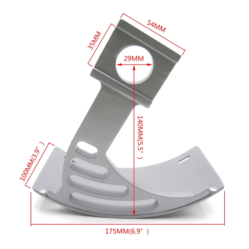 Silver Side Tag Bracket for 2004-2005 Yamaha YZF-R1 04-05 Swingarm Mount License Plate Silver Aftermarket Motorcycle Parts