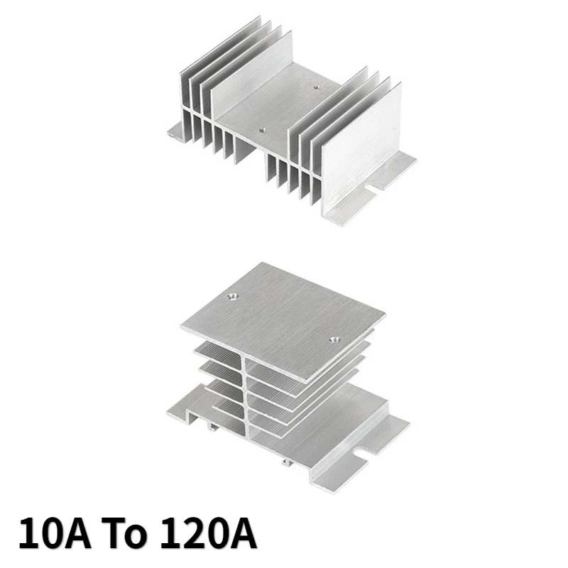 

Single Phase Solid State Relay SSR Aluminum Heat Sink Dissipation Radiator Heatsinks Suitable For 10A to 120A Relay