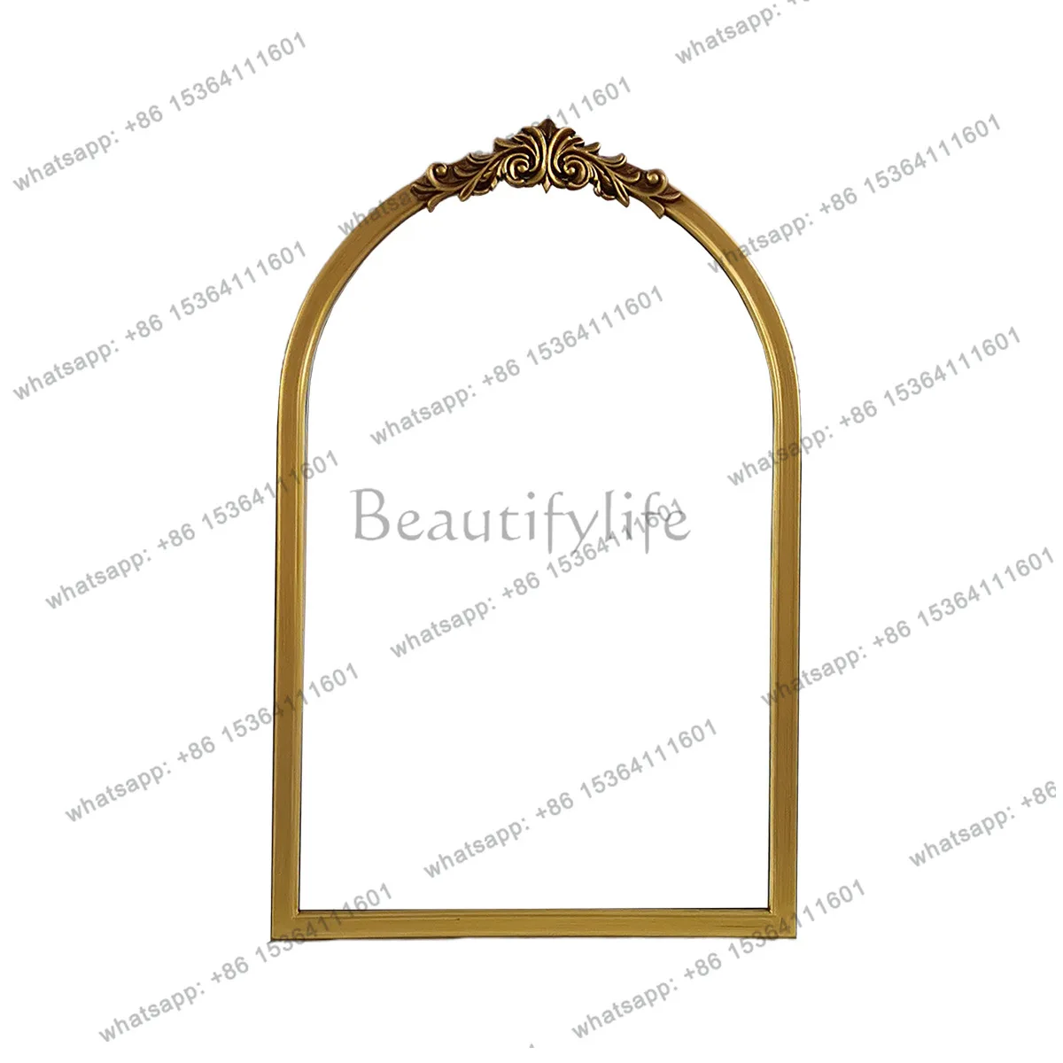 PG French antique bathroom mirror living room decorative mirror hotel bathroom wall hanging smart dresser makeup mirror