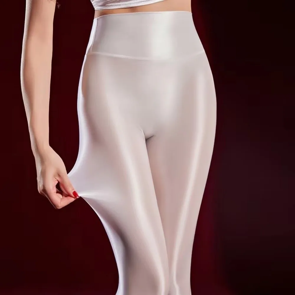 Elastic 360 Seamless Glossy Tights Sexy Spring Autumn Silky Pantyhose Thin Comfortable Dance Yoga Leggings Women's Tiny Tight
