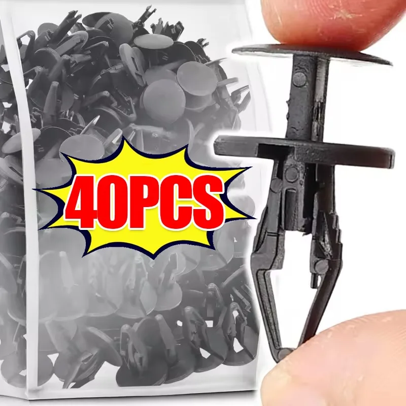 

20/40Pcs Car Bumper Clips for Ford Fastener Rivet Push Pin Retainer Car Body Fender Liner Splash Shield Guard Trim Panel Fix Kit