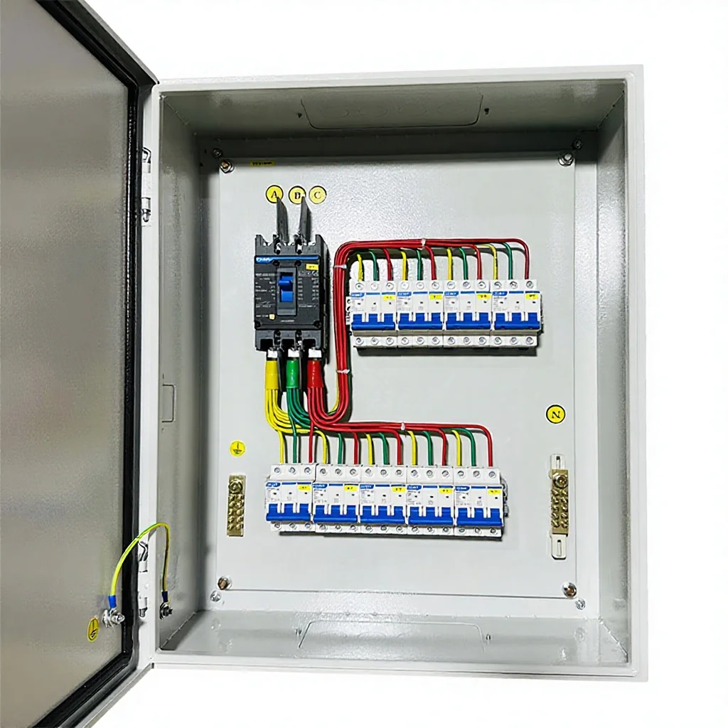 Power Distribution Box Power Cabinet Low-Voltage Switchgear Cabinet IP54/IP65 100A-1600A Current Stable Structure Complete Set