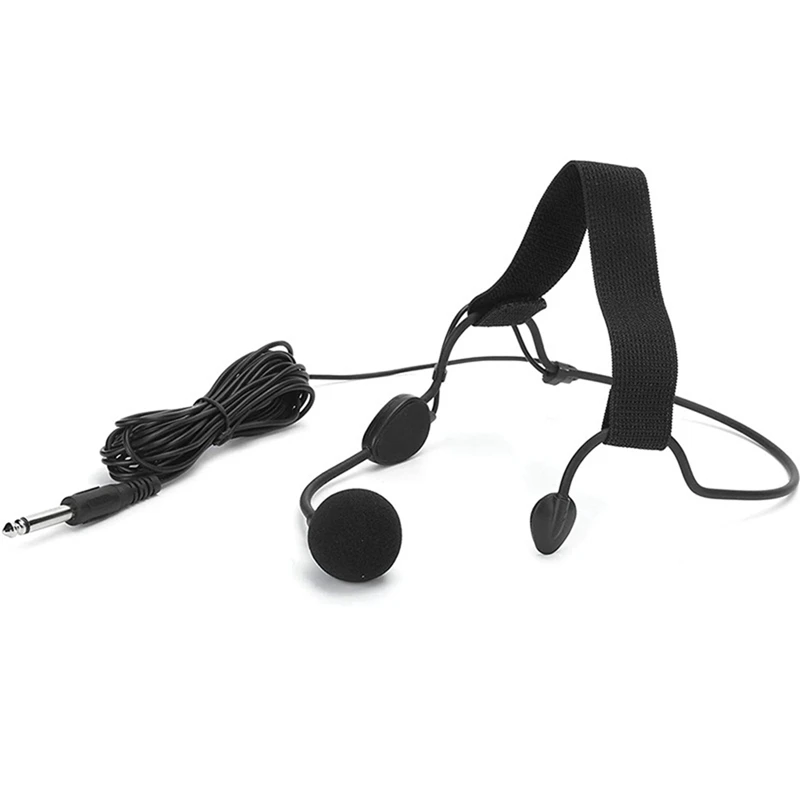 6.35MM Plug Dynamic Headband Microphone Ear Hook Microphone Suitable for WH20TQG Musical Instrument Guitar-ABAM view 3