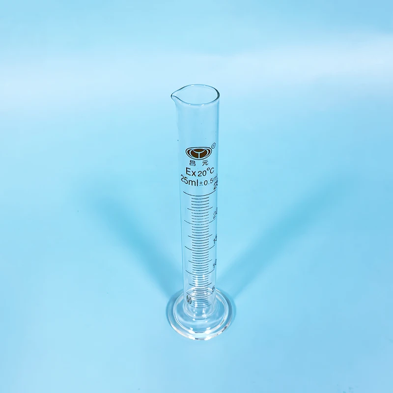 CHANGYUAN High borosilicate glass measuring cylinder, Capacity 5mL-2000mL, Graduated Glass Laboratory Cylinder