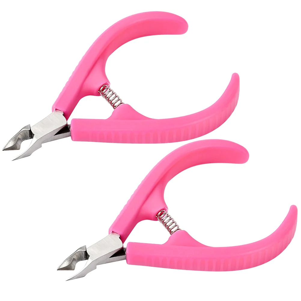 

2 Pcs Dead Skin Pliers Cuticle Nipper Nail Art Tool Manicure Clamp Trimmer Remover Stainless Steel Suitable Salon Home Use
