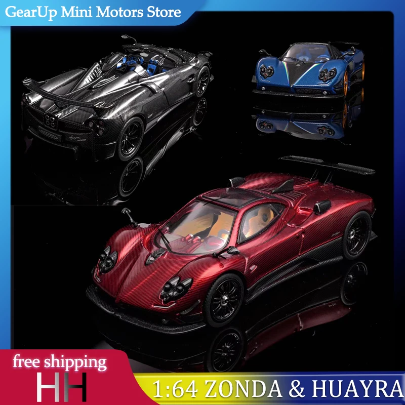 

Модель HH 1:64 Pagani Zonda & Huayra Tricolore Twin Pack, итальянский суперкар, литая под давлением модель, ограниченная серия, коллекция автомобилей из сплава, игрушка