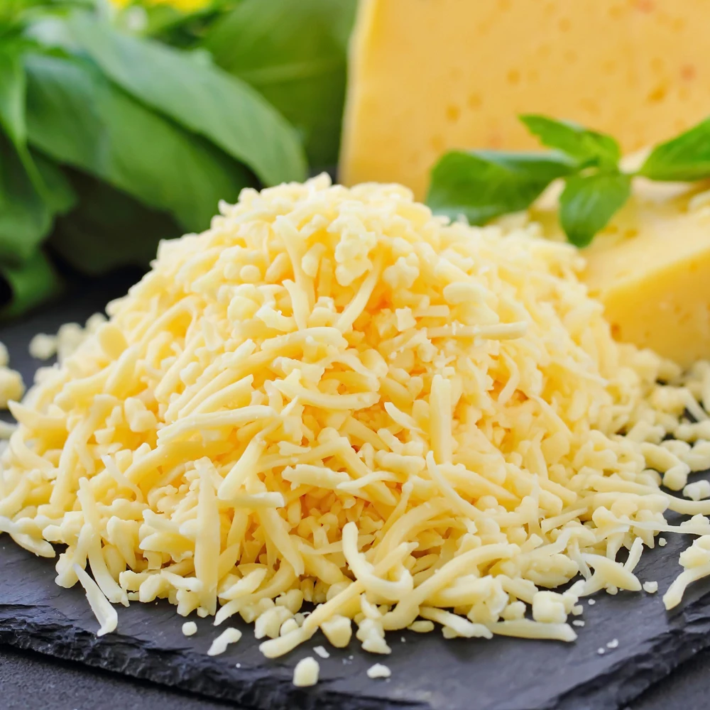 Queso natural mozzarella triturado 1 kg / 99,5% queso natural queso pizza