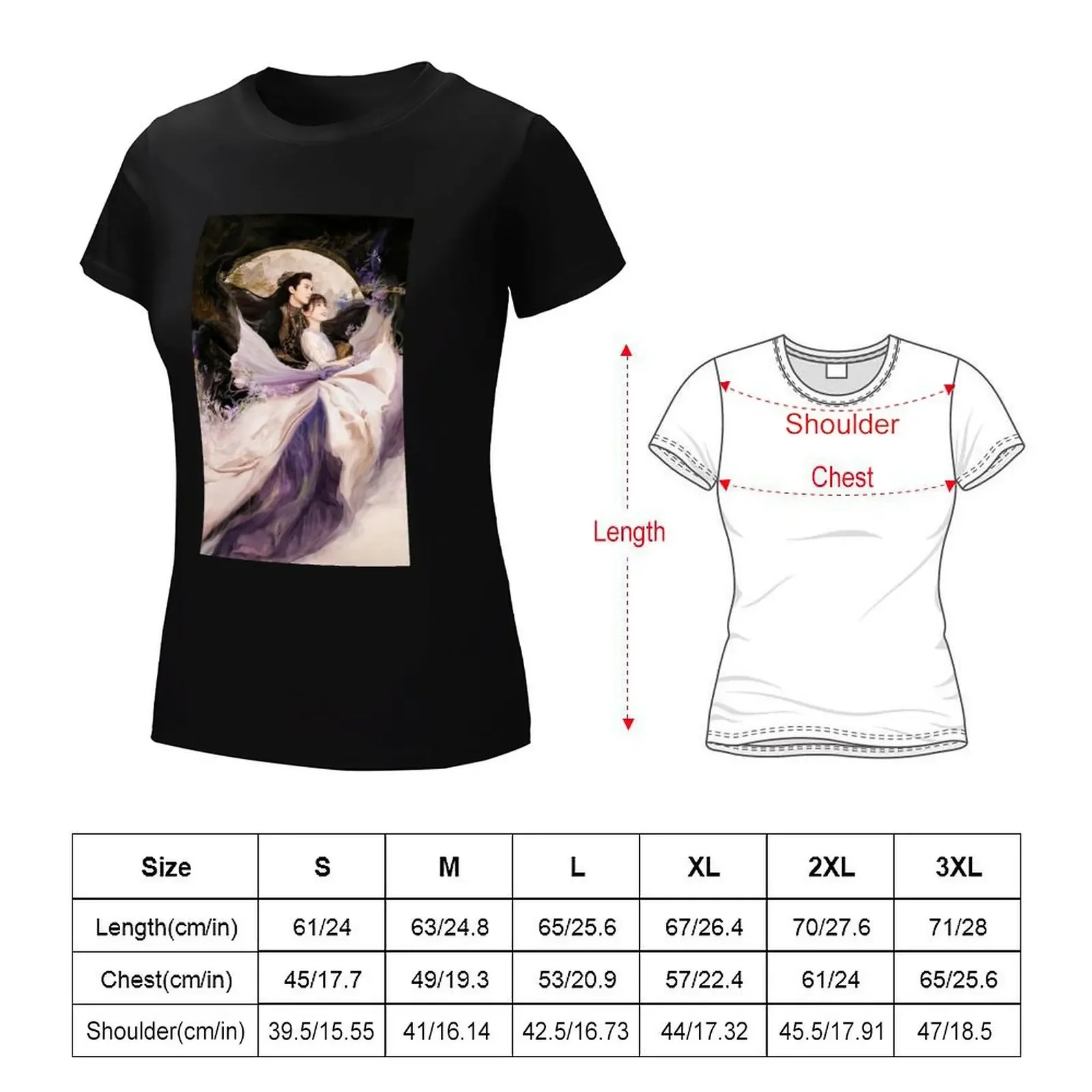 Dylan wang love tra fata e diavolo t-shirt tees lady clothes cat shirts for Women