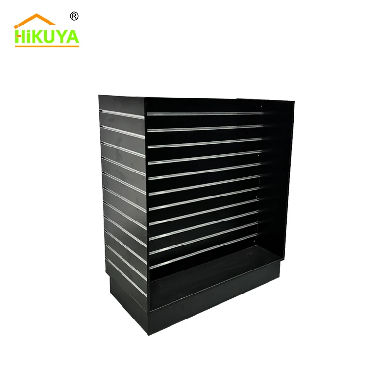 Custom.HIKUYA Factory Wholesale Slatwall Display Stand  Wood Retail Display Table for Jewelry Clothes Store