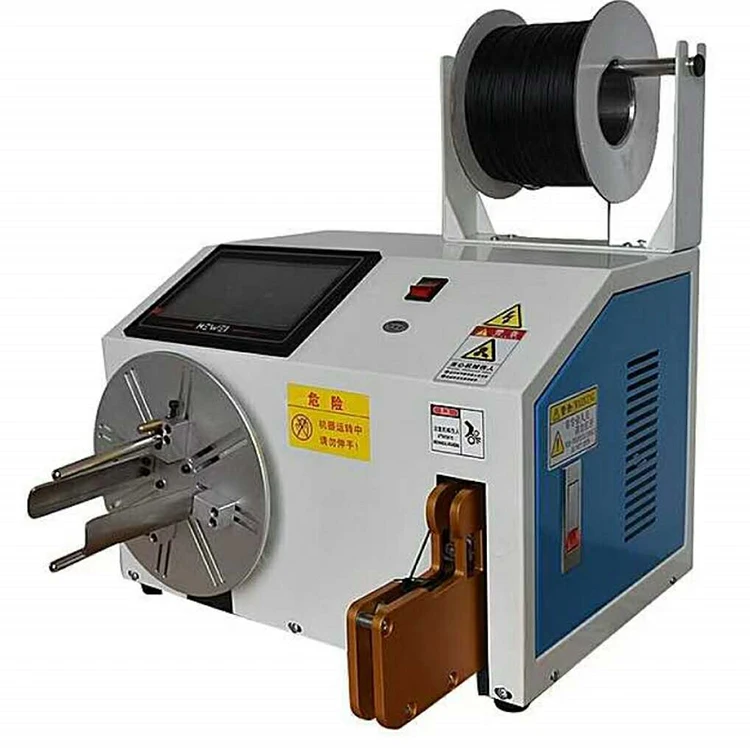 

China Hot Sale Semi Automatic Wire Cable Winder Binding Machine / cable coiling machine / Cable Winding And Tie Machine