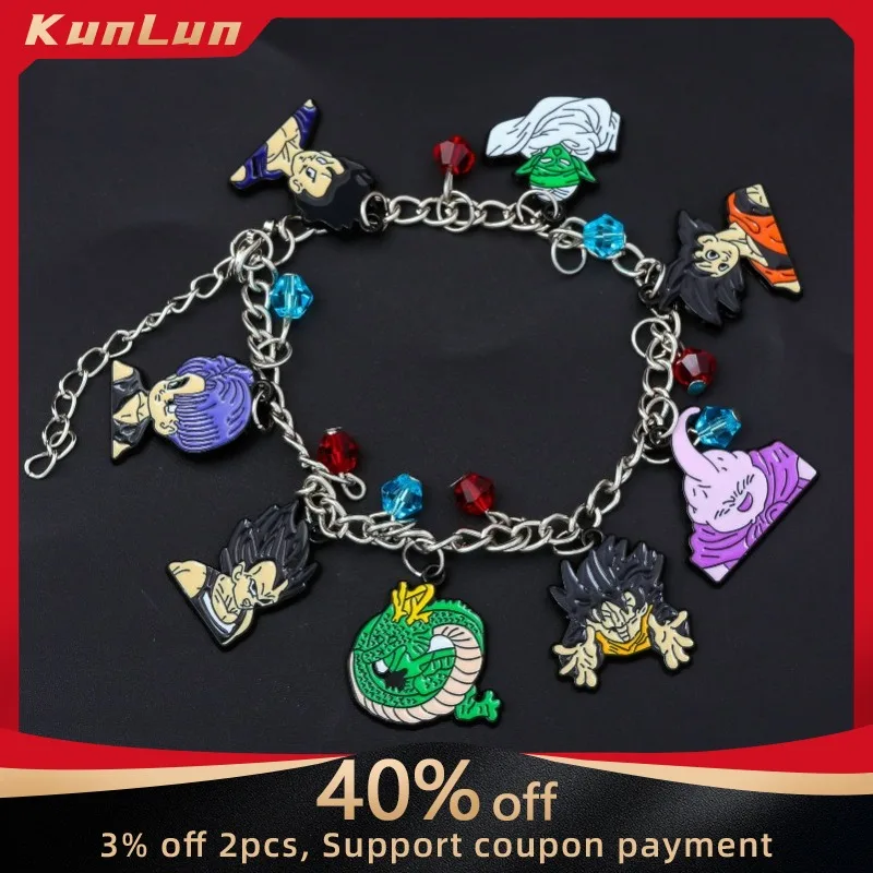Anime DRAGON BALL periféricos japoneses Son Goku/Vegeta IV/Bulma figura de dibujos animados pulseras accesorios coleccionables regalo creativo