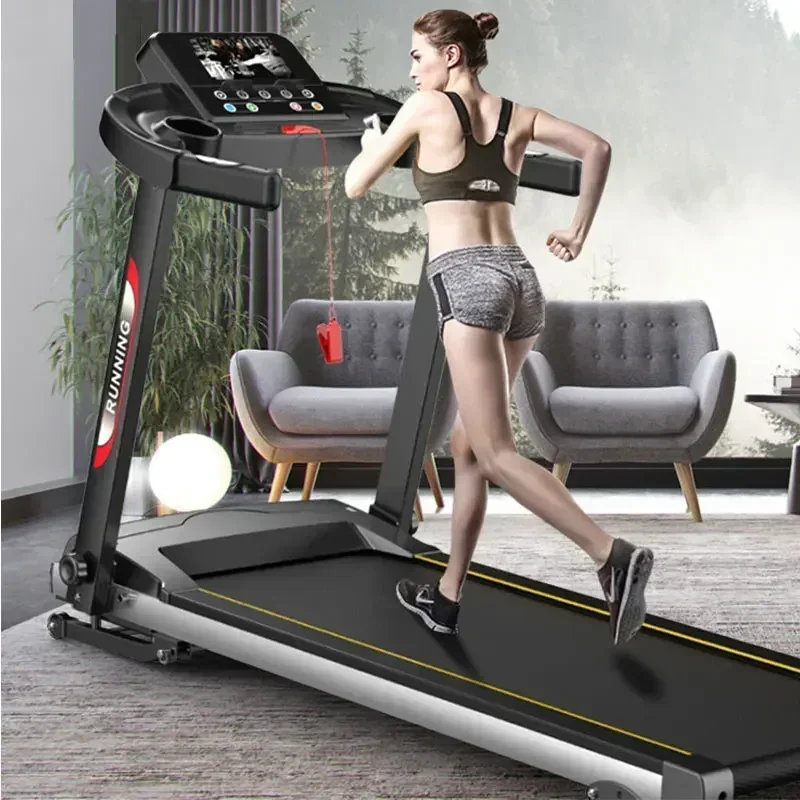 

Fitness Exercise Mechanical Electric Treadmill Commercial Home Treadmill Running Machine with Screen Vibration Function