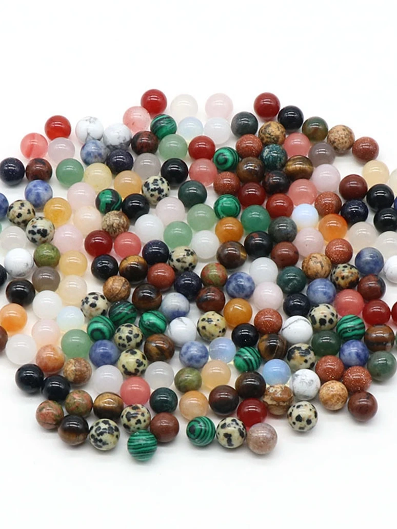 Gemstone Beads Drillable Small Holes  Perfect for DIY Jewelry Adorable fashionable healing object  friendship gift giving party