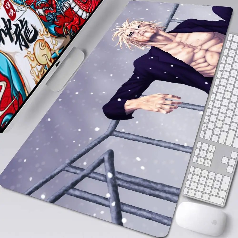 Anime S-SUN-KEN ROCK Mousepad Non-slip Suitable For Office Computers Laptops E-sports Game Desk Mats XXL Keyboard