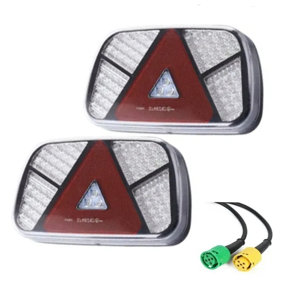 

1 Set 12V 24V LED Rear Tail Light Brake Stop Reverse Turn Signal License Plate Lamp Indicator Truck Trailer Caravan Waterproof