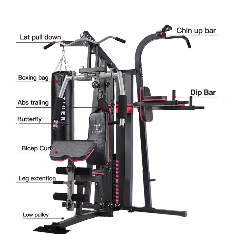 

Home Gym Comprehensive Training Device, Multi-Functional Strength Equipment Set for Fitness Workout