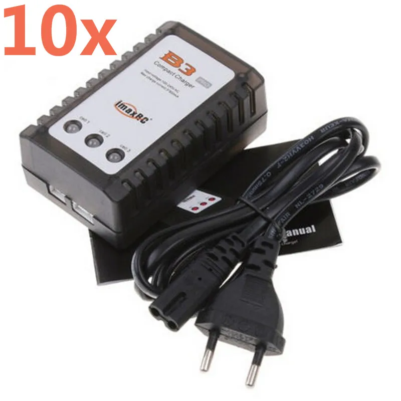 

10Pcs ImaxRC iMAX B3 PRO B3AC Compact Balance RC Car-Charger 2s 3s 7.4V 11.1V For Lithium LiPo Batterie Ladegerat