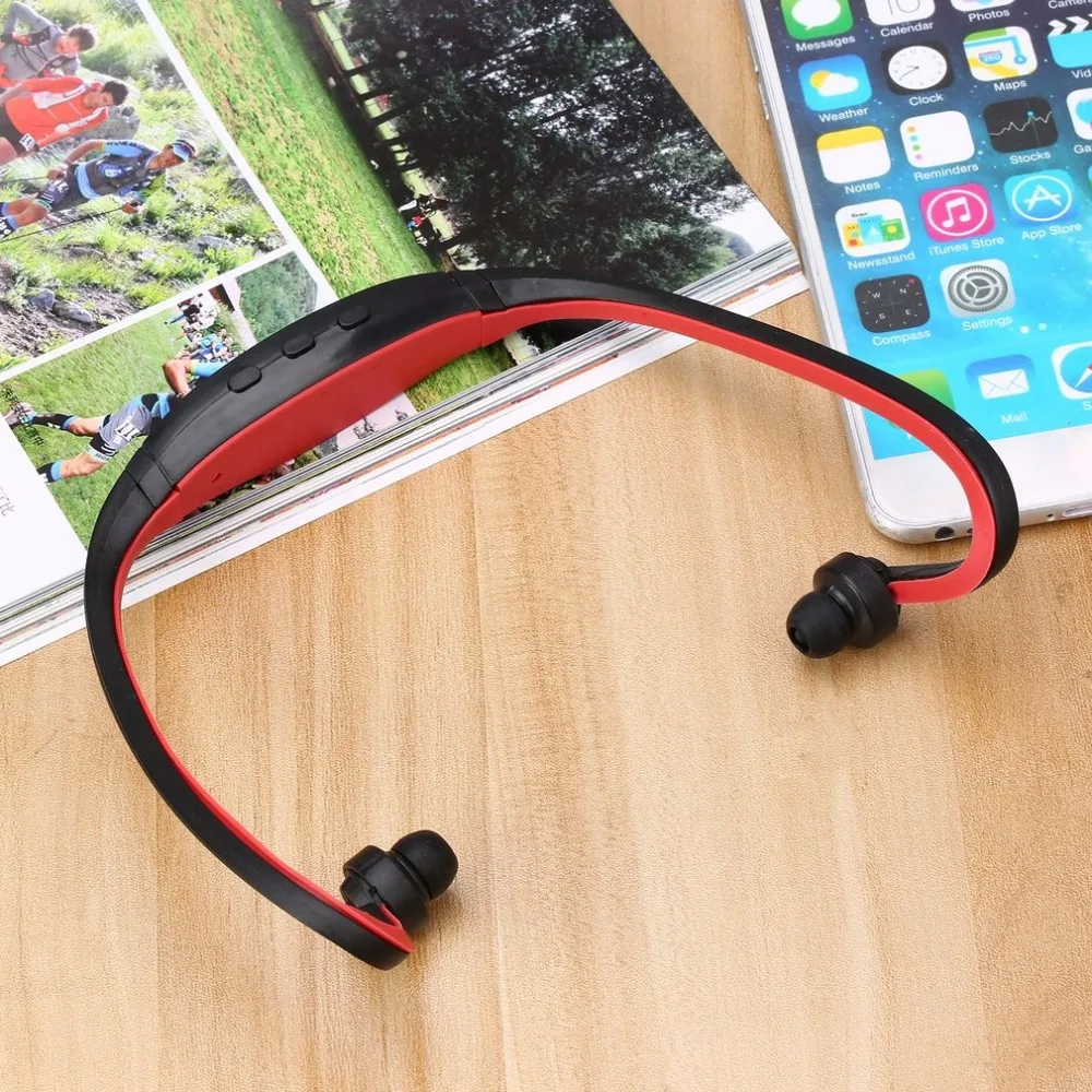 Sports Earphone Wireless Running Playing Outdroor Headphone MP3 Music Player TF Card Slot Stereo Waterdicht Headset Hot